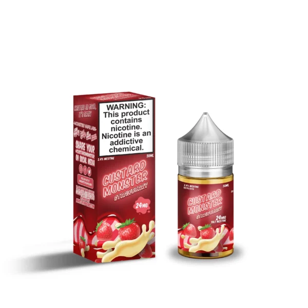 Strawberry - Custard Monster Salt E-Liquid 100ML